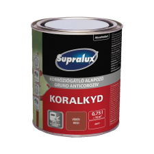  Korróziógátló alapozó vörös 0,75L, Supralux KORALKYD zománcfesték