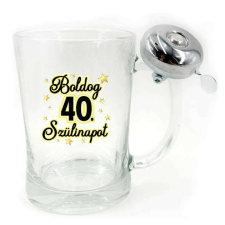  Korsó 600ml, Boldog 40. Szülinapot VCK005 ajándéktárgy