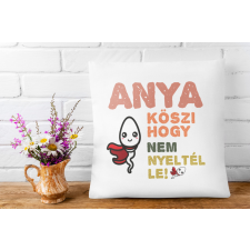 Köszi anya, hogy nem nyeltél le - Párna Anyáknak egyedi ajándék