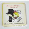  Köszönetajándék esküvői fényképes hűtőmágnes, 5x5cm