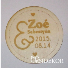  Köszönetajándék fából - poháralátét dekorációs kellék