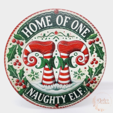  Koszorú közép - Elf lábak dekorációs kellék