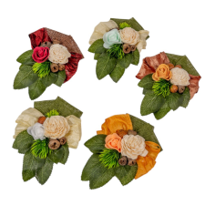  Koszorú rátét 12-es 10x13cm dekorációs kellék