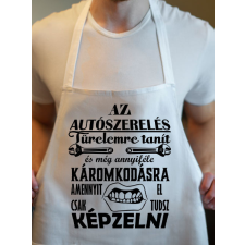  Kötény autószerelőnek - Türelemre tanít lakástextília