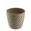  Kötött Mintás Kaspó 0,75L 11,5x10,5cm Szín: Barna