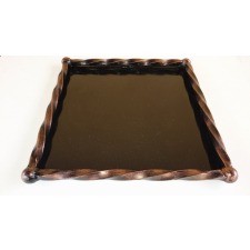  KOVÁCSOLTVAS HAMUTÁLCA - NÉGYZET ALAKÚ - 600x400 MM - RÉZ ANTIK hamutartó