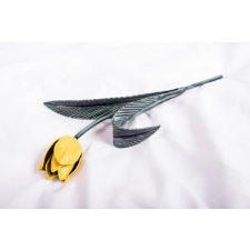  Kovácsoltvas örök tulipán - SÁRGA/ZÖLD SZÁR ajándéktárgy