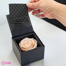  Közepes Rószaszín Tartósított Rózsa Négyzet alakú Dobozban ajándéktárgy