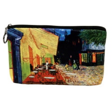  Kozmetikai táska 19x2,5x13cm, polyester,Van Gogh:Kávéház éjjel smink kiegészítő