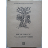 KOZMOSZ KÖNYVEK Bertolt Brecht válogatott versei