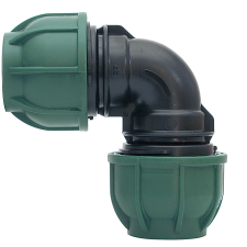  KPE könyök idom 90x90 öntözéstechnikai alkatrész