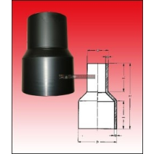  KPE Szűkítő 160/ 90 tompa (SDR17 - SDR11) hűtés, fűtés szerelvény