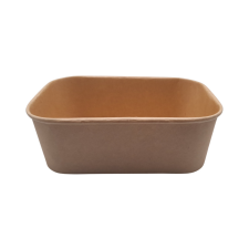 Kraft salátás doboz, papír+PE, 500 ml, kraft | 50 db/cs papírárú, csomagoló és tárolóeszköz