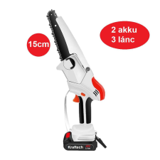 KrafTech Kraftech KT/BCHS-48iPro Mini Láncfűrész 15cm 2xAkku 3xLánc láncfűrész