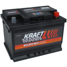 Kraftmann 12V 55Ah jobb+ autó akkumulátor akku autó akkumulátor