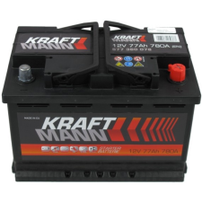 Kraftmann - 12v 77ah - autó akkumulátor - jobb+ autó akkumulátor