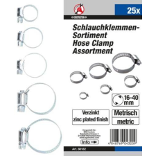 Kraftmann 25 részes csőbilincs készlet (BGS 88182) barkácsolás, csiszolás, rögzítés