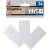 Kraftmann Filc alátét készlet | szögletes | fehér | 100 x 200 mm | 3 darabos (BGS 80711)