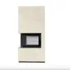 Kratki KRATKI FLOKI BOX 8 kW OXIDE BIANCO SZÍNŰ KÜLSŐ, VILÁGOS BELSŐ BURKOLATTAL BAL OLDALÜVEGES KANDALLÓ