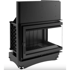 Kratki OLIWIA JOBBOS EGYBENYÍLÓ Oldalüveges kandallóbetét fekete belső burkolattal kandallóbetét