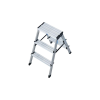 KRAUSE 120328 Monto Dopplo 2X3 kétoldalon járható lépcsőfokos állólétra /2,5kg;0,70m/