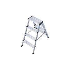 KRAUSE 120335 Monto Dopplo 2X4 kétoldalon járható lépcsőfokos állólétra /3,5kg;0,95m/ létra és állvány