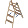 KRAUSE 818317 STABILO két oldalon járható létra, lépcső-/létrafokos, fa 2x4 fokos