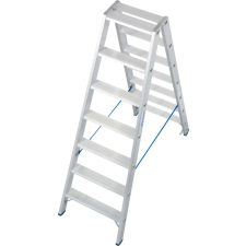 KRAUSE Alu lépcsőfokos sokcélú állólétra 2 x 7 Fokos - STABILO- (124753) létra és állvány