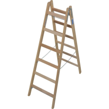 KRAUSE Létra FA létrafokos álló 2x 6 fokos - Krause STABILO (170088) létra és állvány