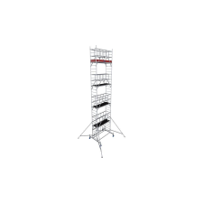 KRAUSE Monto Protec XS - ALU ÖSSZECSUKHATÓ GURULÓÁLLVÁNY 9,80 (215kg) létra és állvány