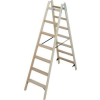 KRAUSE Stabilo lépcső-/létrafokos két oldalon járható fa létra 2x7 (818348)
