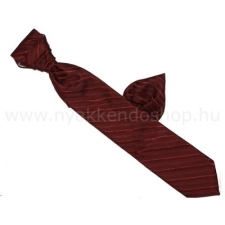 Krawat Hosszított francia nyakkendő - Bordó csíkos nyakkendő