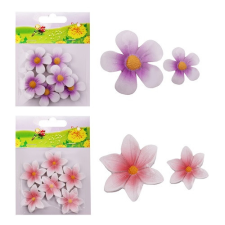  Kreatív dekoráció virágfej öntapadós 6 db/csomag többféle dekoráció