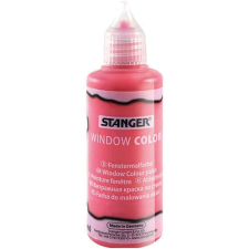 Kreatív üvegmatrica festék Stanger 80 ml piros kreatív és készségfejlesztő