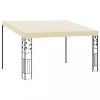  krémszínű falra szerelhető pavilon 4 x 3 x 2,5 m