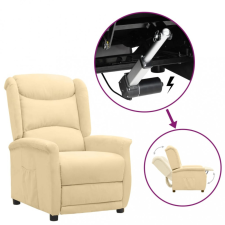  Krémszínű mikroszálas szövet felállást segítő dönthető fotel bútor