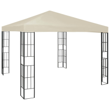 Krémszínű pavilon 3 x 3 m kerti bútor
