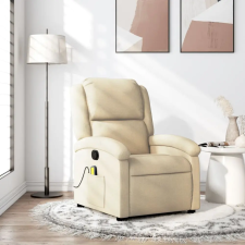  krémszínű szövet dönthető masszázsfotel masszázsfotel