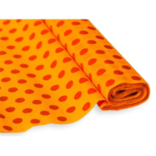 Krepp-papír Jolly 50x200 cm 28g/m2 mély sárga narancs pöttyökkel decoupage papír