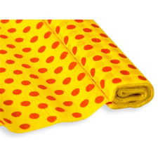 Krepp-papír Jolly 50x200 cm 28g/m2 sárga piros pöttyökkel decoupage papír