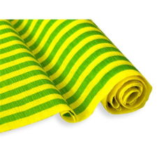  Krepp-papír Jolly 50x200 cm 28g/m2 sárga zöld csíkos decoupage papír