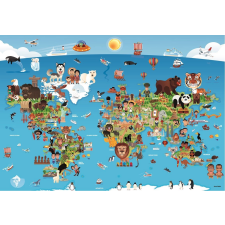 Kreszelt térkép puzzle - világtérkép 260 darab puzzle, kirakós