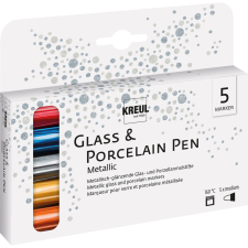Kreul na porcelán, sada METALLIC, 5 barev (16430) filctoll, marker