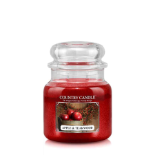 Kringle Candle Country Candle Alma és Teakfa közepes 2 kanócos illatgyertya (453 g), gyertya