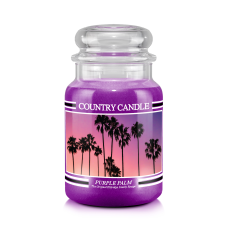 Kringle Candle Country Candle Purple Palm nagyméretű 2 kanócos illatgyertya (652 g), gyertya