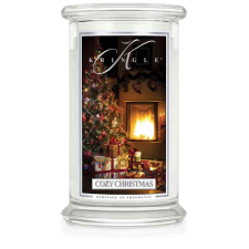 Kringle Candle COZY CHRISTMAS nagy 2 kanócos illatgyertya (624 g), gyertya