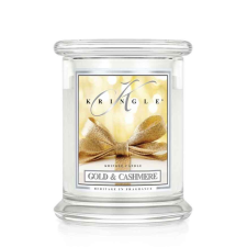 Kringle Candle Gold & Cashmere illatgyertya közepes 2 kanócos (411 g), gyertya