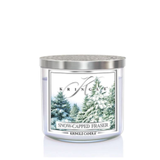 Kringle Candle TUMBLER Snow Cappped Fraser 3 kanócos illatgyertya 411g, gyertya