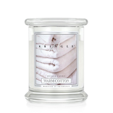 Kringle Candle Warm Cotton közepes 2 kanócos illatgyertya (411 g), gyertya