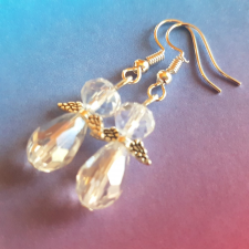  Kristály angyal fülbevaló. fülbevaló